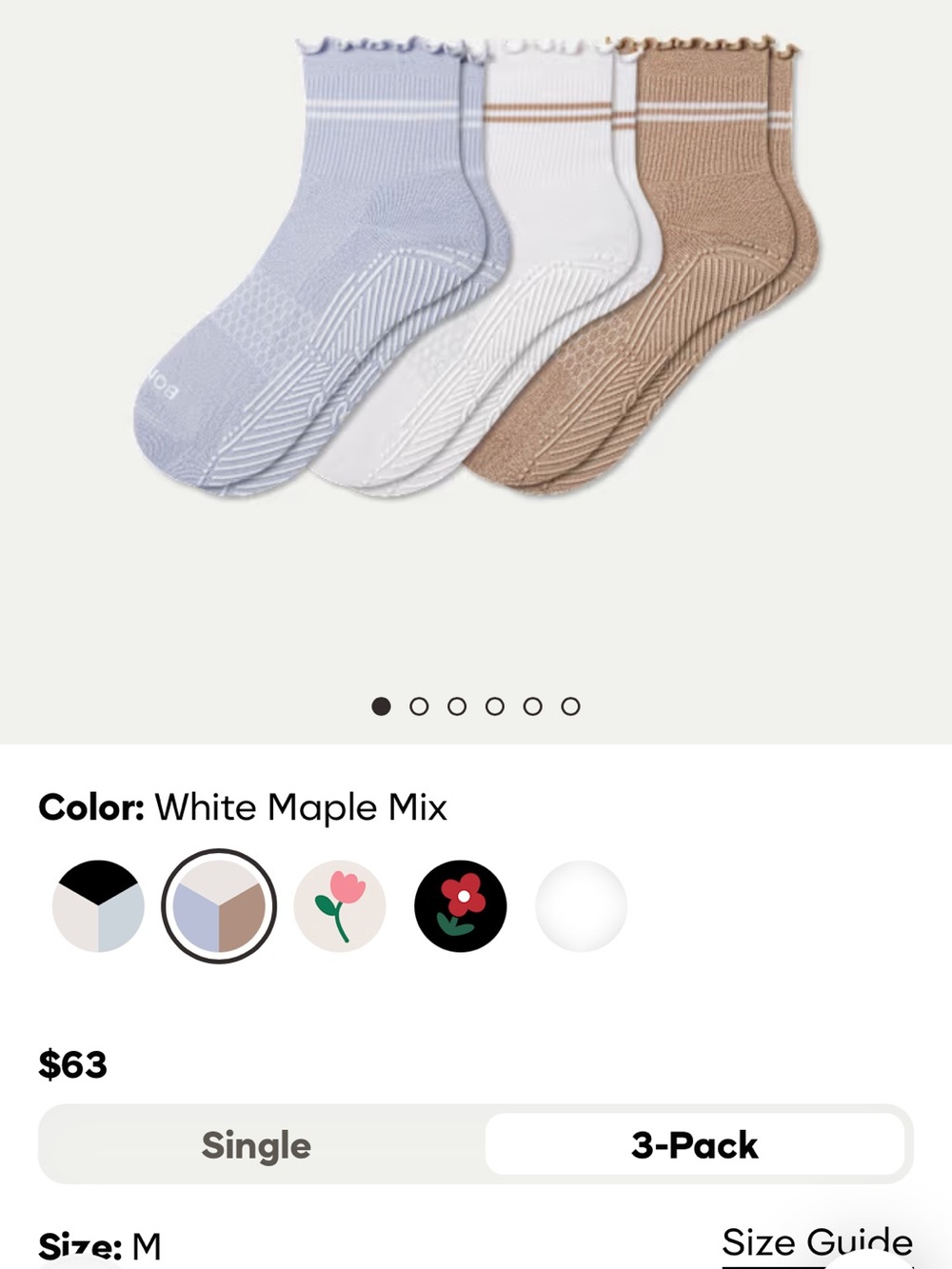 Women's Studio Gripper Quarter Sock 3-Pack - Light Blue, White, Tan